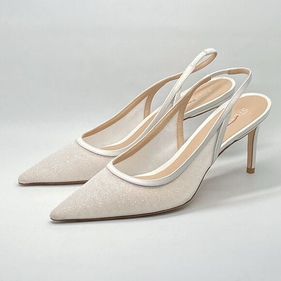 Stuart Weitzman Slingback Pointed Toe Pumps size 9 - Picture 4 of 11
